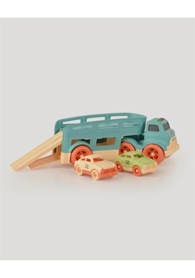 Let's Be Child Işıklı Ve Sesli Taşıyıcı Tır Ve 2 Minik Araç Lc Turkuaz Mavi