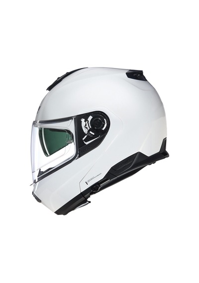 Nolan N100.6 Classico Çeneden Açılır Kask 305 - Metal Beyaz Beyaz