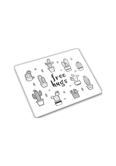 Decorita Cam Kesme Tahtası|Free Hugs|29cm x 34cm