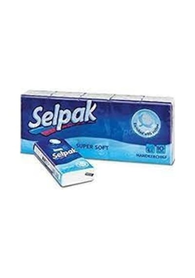 Selpak Klasik Islak Cep Mendili 10'Lu Paket 100'Lü