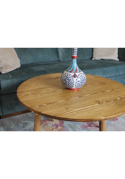Ahşap Yuvarlak Ort Sehpa- 75 Cm Çap Ahşap Yuvarlak Ort Sehpa- 75 Cm Çap