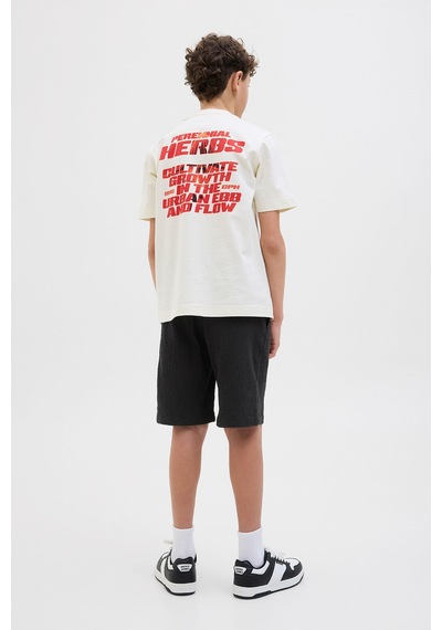 Jack & Jones Jpstjaıden Jjcrınkle Siyah Erkek Çocuk Şort 000000000102257548 Siyah