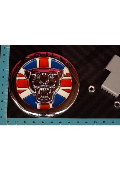 Jaguar English Flag Vidalı Ön Panjur Izgara Panter 3M 3D Logo (548752921)