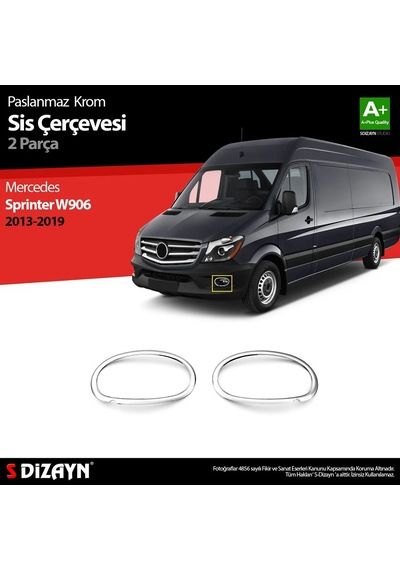 S-dizayn Mercedes Sprinter W906 Krom Sis Çerçevesi 2 Prç. 2013-2018