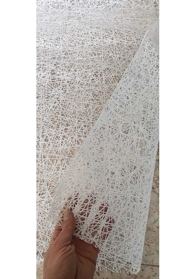 140 X 300 Cm Silinebilir Lüks Masa Örtüsü Şeffaf Hasır Desen Beya Çok Renkli