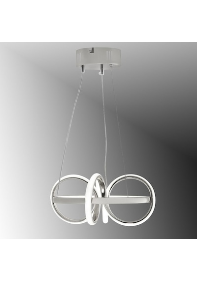 Tt003-kr Tt Ayd. Sarı Işık Sarmal Modeli Krom Kaplama Led Avize Krom