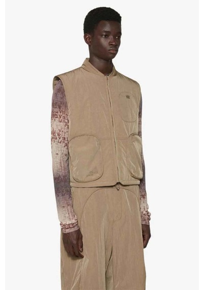 Aymer Şık Ve Fonksiyonel Bio Vest - Khaki Renkli Fermuarlı Yelek Haki