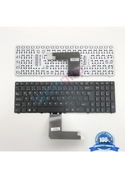 Casper Uyumlu V150062Bk1 V150062Dk1 Klavye Tuş Takımı Siyah Türkçe