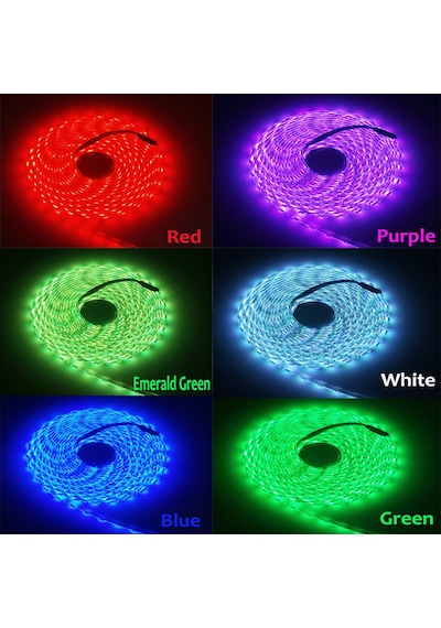 20 Metre Rgb Şerit Led + Kumanda + 20 Amper Adaptör Evlere Uyumlu