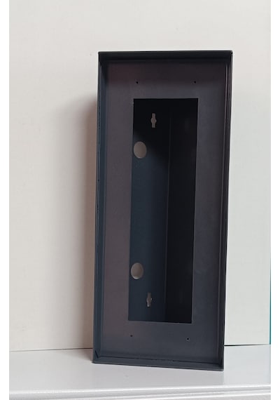 Açılı Diafon 15 x 35 x 10.5 Zil Paneli Metal Yön Çevirme Ve Koruma Kutusu Antrasit