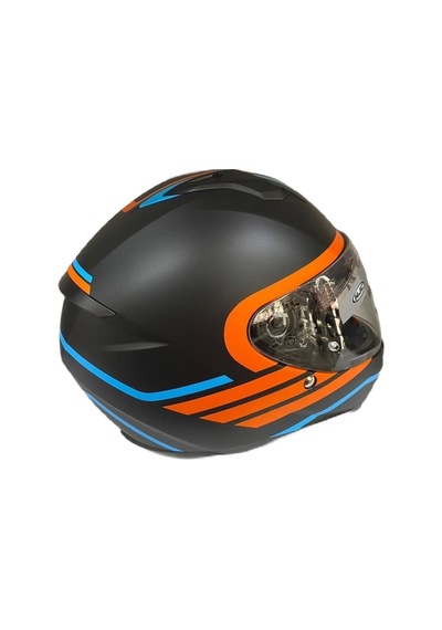Hjc C10 Lito MC27SF Kask Mavi Siyah Turuncu
