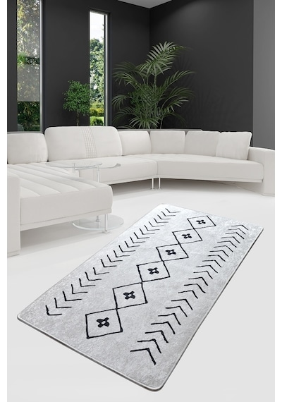Fiona Ekru Djt 80X150 Cm Kaymaz Taban Dekoratif Halı