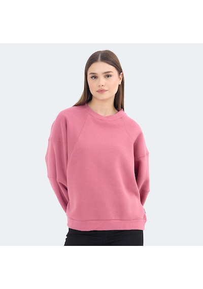 Slazenger VIA Kadın Oversıze Gül Sweatshirt