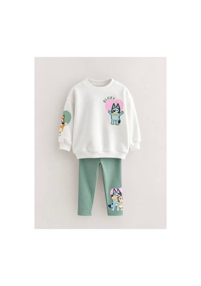 Luccokids Bluey Taytlı Takım Krem Krem