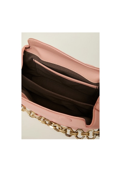 Ted Baker Nokta Baskılı Zincir Askılı Deri Clutch Pudra