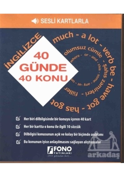 40 Günde 40 İngilizce Konu- Fono Yayınları