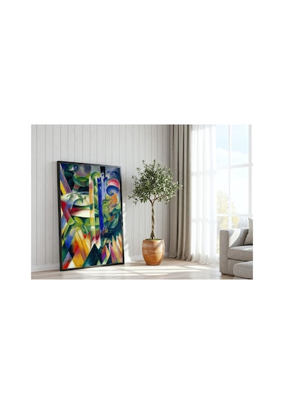 Modern Sanat Marc Küçük Dağ Keçileri Çerçevesiz Poster 21x30 Cm A4 Tablo Modern Sanat Ekspresyonizm