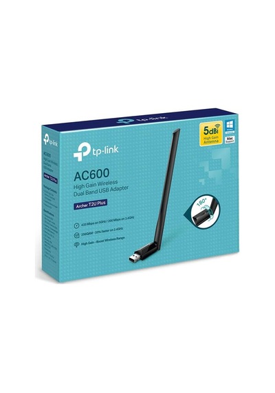 Tp-lınk Archer T2u Plus Ac600 600 Mbps Dualband Antenli Usb Wıreless Adaptör