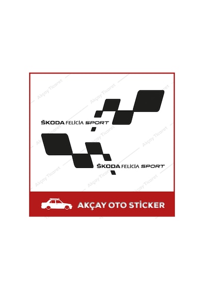 Skoda Felicia Sticker (Takım Set) Felicia Sticker Oto Sticker
