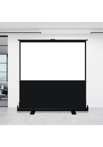 Dualtech 200x150 100" Manuel Gergili Floor Up Projeksiyon Perdesi 4k Ultra Hd Sinema Perdesi