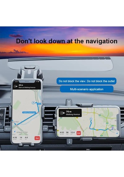 360 Dönebilen Araç Telefon Tutucu Hızlı Kilit Güçlü Tutuculuk Ltp-01 2 Mixed