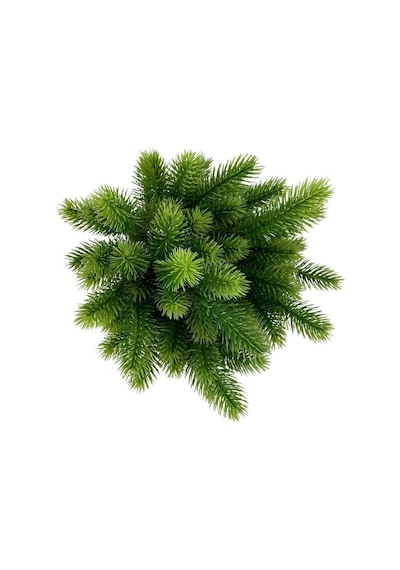 Yapay Çiçek Ponpon Çam Garnitür Aradal Dekoratif Yapay Bitki 30Cm