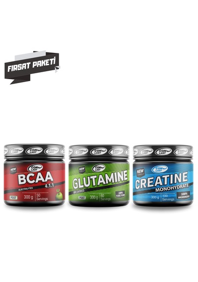 Bcaa & Glutamine & Arginine Üçlü Fırsat Paketi Yeşil Elma