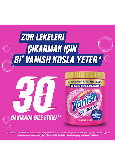 Vanish Oxi Action Renkliler İçin Deterjan ve Leke Çıkarıcı Toz 970 G