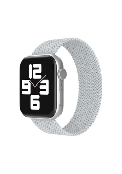Apple Watch 38mm Uyumlu Ayarlı Solo Silikon Kordon - Beyaz