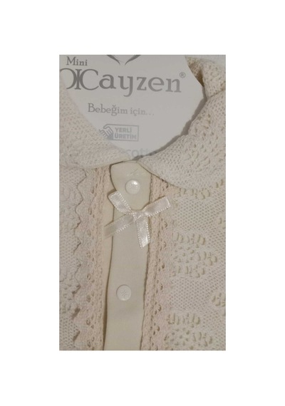 Cayzen Purelace Kız Tulum Bandanalı 1126 Bej Bej