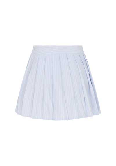 Sagaza Studio Ss6013 Pileli Mini Etek Bebe Mavisi