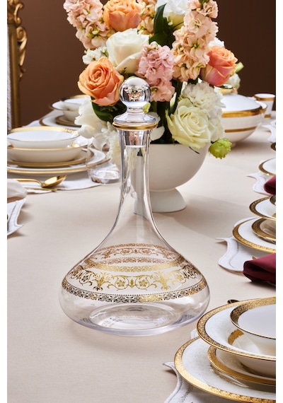 Karaca Royal Bone Victoria 25 Parça Bardak Kadeh Ve Karaf Seti Gold Gold