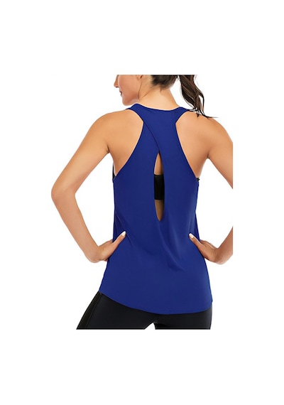 Ghassy Co. Kadın Cross Running Çapraz Sırtı Açık Antrenman Yoga Spor Atlet Tank Tops 1782 001 Saks