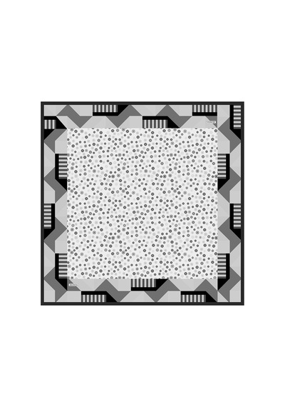 Arancia Siyah 90x90 Pure Touch Eşarp Siyah Siyah