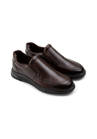 Deery Hakiki Deri Kahverengi Loafer Erkek Ayakkabı - 01874mkhvc01 Kahverengi