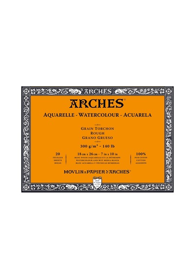 Arches Suluboya Defteri Blok Rough 300 G 18x26 Cm. 20 Yp