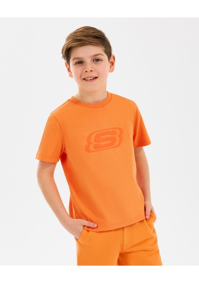 Skechers B Essentials T-shirt Büyük Erkek Çocuk Turuncu Tshirt Sk232080-701 Turuncu