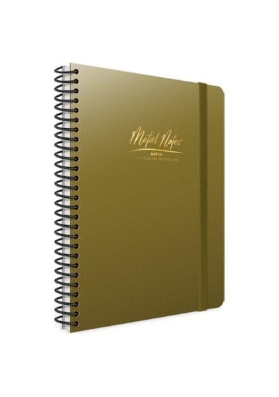 Metal Notes Telli Defter Pp Kapak Çizgili 80 Yaprak