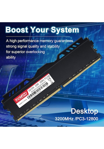 3200mhz Ddr4 Ram 8gb Pc4-25600 Cl18 Udımm Xmp Pc Bilgisayar Masaüstü Bellek Modülü Ram Yükseltme Tamponsuz Ecc Ol