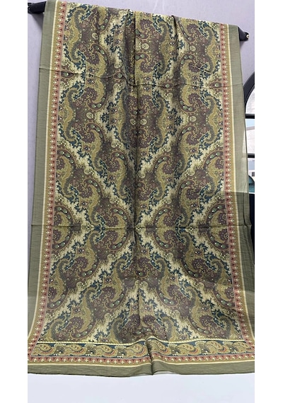 Aminenesil Modal İpek Şal Haki Renk 75217263