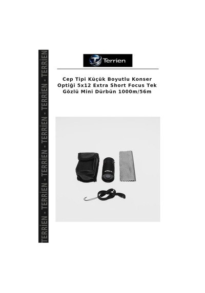 Cep Tipi Küçük Boyutlu Konser Optiği 5x12 Extra Short Focus Tek Gözlü Mini Dürbün 1000m/56m