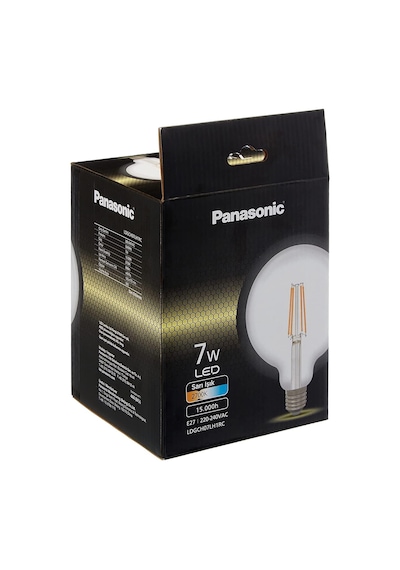 E27 Fil G125 Lamba 7w 806lm 2700k Clear Standart