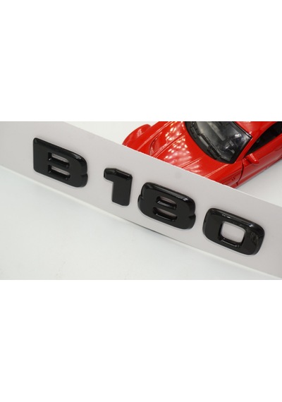 B 180 Bagaj Parlak Siyah ABS 3M 3D Yazı Logo