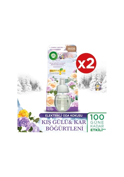 Air Wick Elektrikli Oda Kokusu Yedek Şişe Kış Masalı X 2 Gül
