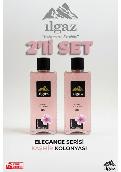 Ilgaz Kaşmir Kolonyası 2'li Set 80 Derece 400 Ml Elegance Series
