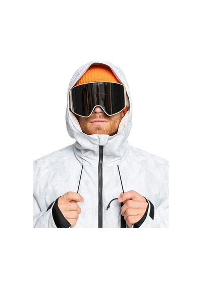 Quiksilver Mission Printed Block Erkek Kayak Montu Eqytj03478-nature-zoom-bırch Beyaz