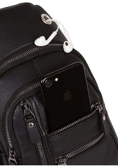 Adelina Bags Unisex Siyah Werner Göğüs Ve Omuz Çantası Çapraz Askılı Body Bag