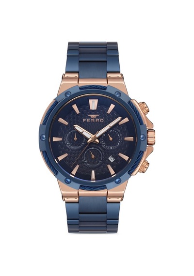 Fm31168a-t Quartz Çelik Lacivert 47 Mm Fonksiyonları Aktif Erkek Kol Saati Gri Lacivert