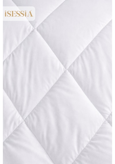 Liora Tek Kişilik Beyaz Yorgan Ultra Yumuşak Silikon Dolgulu Pofuduk 155x215 Cm
