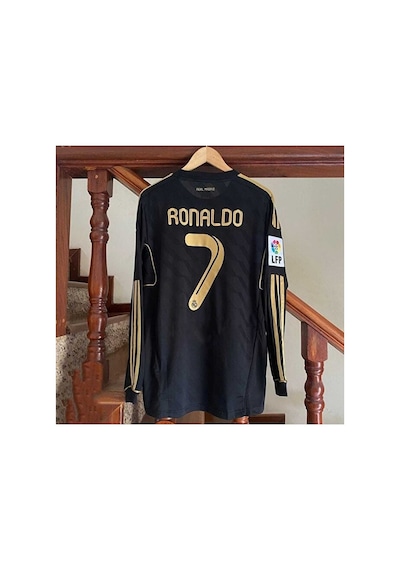 Real Madrid 2011-12 Sezon Cristiano Ronaldo Nostalji Forması Siyah